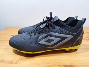 Umbro Tocco II Pro FG K Leather Soccer Cleats Black Gray Size 9 Retail $250 - Picture 1 of 7