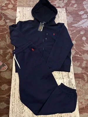 NUEVO Polo Ralph Lauren Mujer Azul Marino Logo Sudadera con Capucha Cremallera Chándal Talla XXL Foto 1 de 4