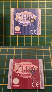 Stickers - Etiquette De Remplacement Zelda oracle Of Seasons + Oracle Of Age - Picture 1 of 1