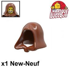 Lego 1x Minifig headgear cagoule hood jawa marron/reddish brown 30381 NEUF