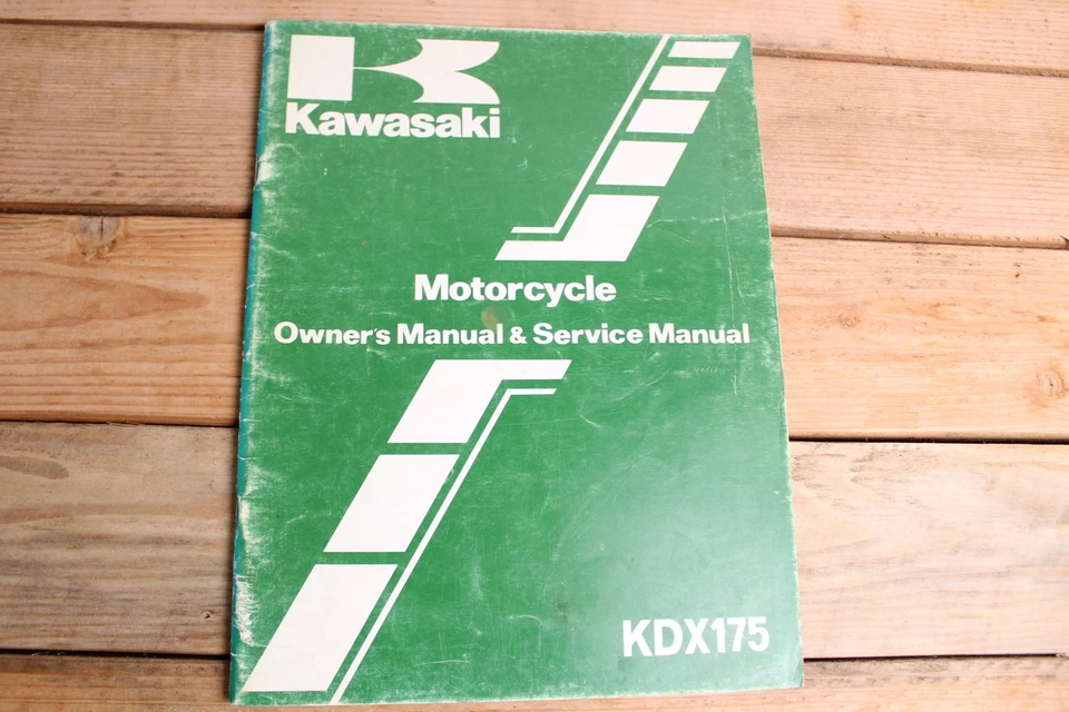 Kawasaki KDX175 A3 KDX 175 OEM Owners and Service Manual 9990-1167-01 Foto 1 de 1