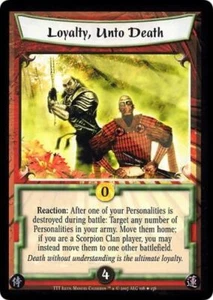 L5R CCG TTT The Truest Test Loyalty Unto Death - Picture 1 of 1