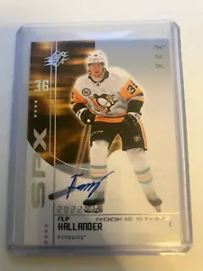 2022-23 UPPER DECK SPX ROOKIE STARS FILIP HALLANDER AUTO - Picture 1 of 2