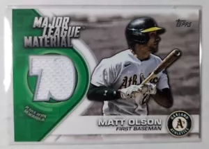 2021 Topps Major League Material Reliquias Oakland Athletics Matt Olson - Imagen 1 de 2