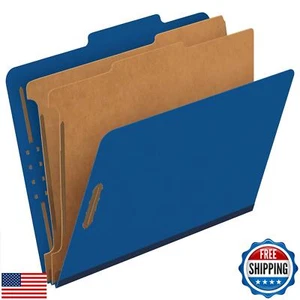 Pendaflex® Cartelle di Classificazione, 2 Divisori, Fissaggi 2", Lettera, Blu Scuro - Foto 1 di 5