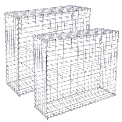 2 Stück Gabionen Mauersteinkorb Steinkorb Wand Drahtkorb für Gartenzaun Gabione - Bild 1 von 4