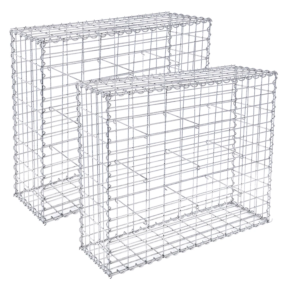 2 Stück Gabionen Mauersteinkorb Steinkorb Wand Drahtkorb für Gartenzaun Gabione - Bild 1 von 4