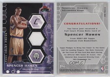 2007-08 Topps Stadium Club Full Court Press Relics /499 Spencer Hawes Rookie RC