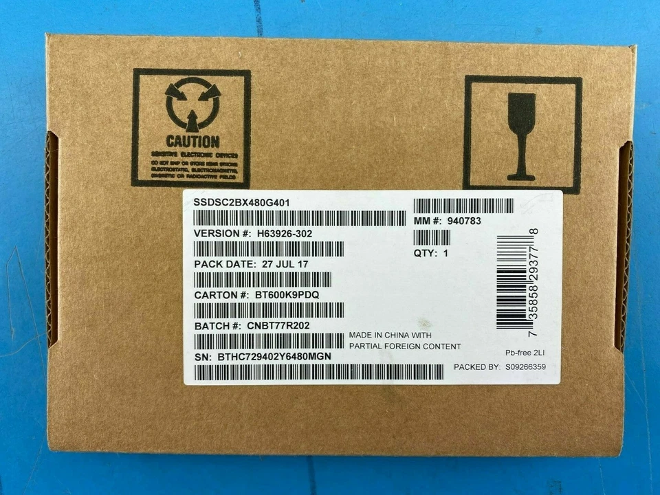 Intel DC S3610 SSDSC2BX480G401 2.5" 480GB SATA III MLC Solid State Drive SSD - Image 1 of 1