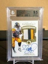 2017 Panini Flawless #1/1 Jerome Bettis Auto Black Box BGS 9.5 Auto 10 STEELERS
