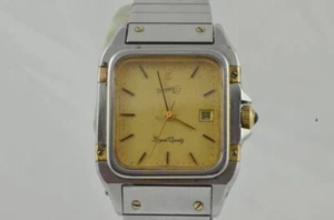 EBERHARD ROYAL Quarzo Orologio Donna Acciaio Con Nastro 50003 Vintage Raro - Foto 1 di 7