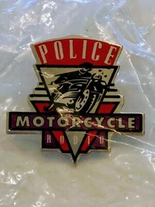 Vintage Police Motorcycle Rodeo Pin - Picture 1 of 3