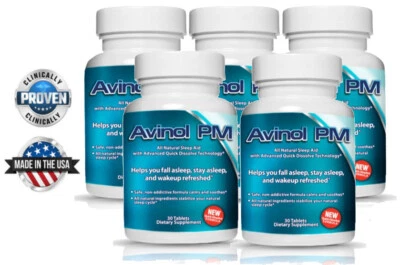 Avinol PM Quick Melts (5Pk) - Melatonin 5mg + Relief w/ Insomnia,Work or Jet Lag - Image 1 of 4