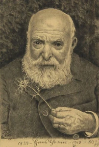 HANS THOMA - Selbstporträt - Radierung - 1919 - Picture 1 of 2