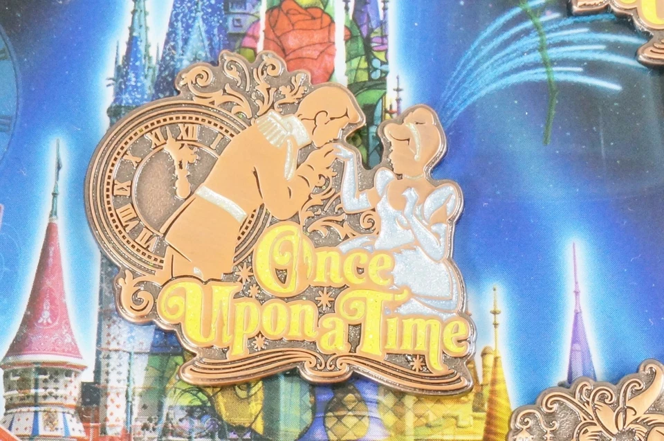 RARE!! Tokyo Disney Resort Pin Once Upon A time Each Sell Cinderella & Prince — 第 1/1 张图片