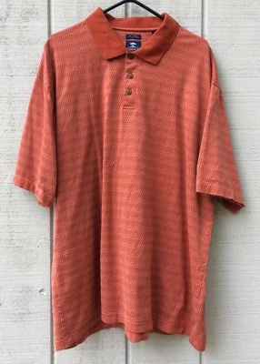 Polo de golf PEBBLE BEACH de dos capas de algodón mercerizado naranja óxido para hombre XXL Foto 1 de 4