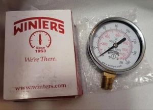 Winters PEM215LF 2.5", 1/4" NPT BTM PEM LF Series NUEVO Manómetro - Imagen 1 de 3