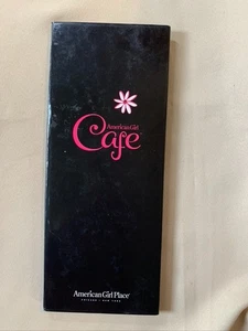 American Girl Cafe Black Hard Cover Tea, Lunch & Dinner Menu's 11 1/4" - Picture 1 of 6