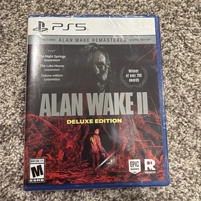 Alan Wake 2 Deluxe Edition - PS5 NEW SEALED Free Shipping - Image 1 of 2