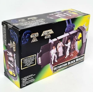 Bloque de detención rescate POTF New Hope Star Wars juguete de plástico 1997 incluye caja #2 - Imagen 1 de 4