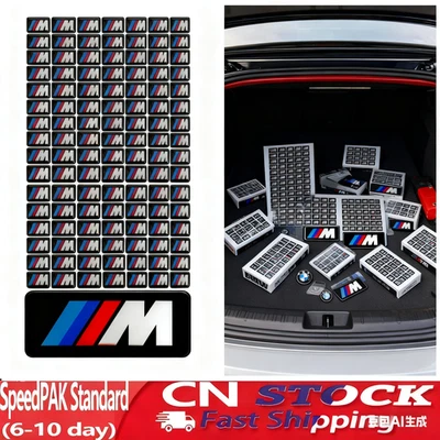 50 M SPORT Alloy Wheel Decals for FOE BMW, 19 MM x 11MM+ Spec Foto 1 de 4