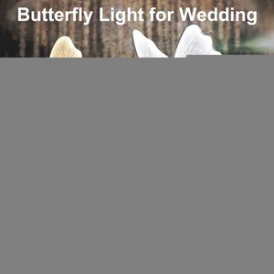 1-2 Stück Schmetterling Stehlampe warm/weiß für Hochzeit Party Events Schlafzimmer Deko - Bild 1 von 14