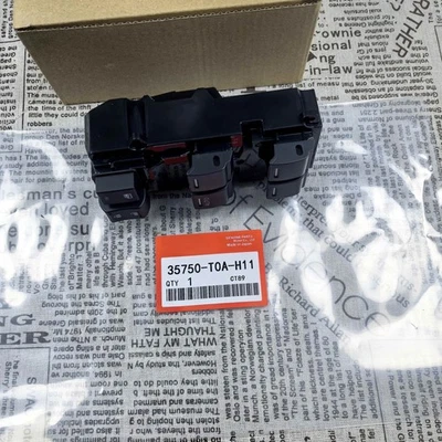 Interruptor maestro de ventana eléctrica OEM para Honda CRV CR-V 2014-2017 LHD 35750-T0A-H11 Foto 1 de 2