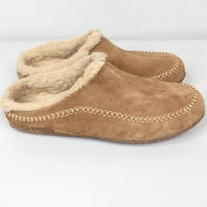 Sorel FALCON RIDGE II Men's Slipper Size 12 Camel Brown Beige Fleece Lined Suede - Picture 1 of 8