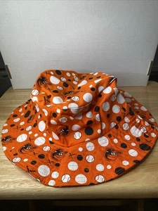 Baltimore Orioles Floppy Bucket Hat Dots Bird Logo SGA ¡DE COLECCIÓN! - Imagen 1 de 10