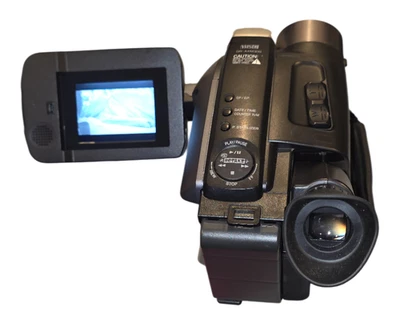 JVC GR-AXM700U VHS-C Camcorder 44x Zoom with 3 Batteries, Charger, Remote, Bag - Image 1 of 4