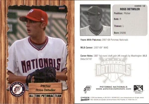 Ross Detwiler 2010 Choice Potomac Nationals All-Time Team #10 RC Card FREE SHIP - Picture 1 of 1