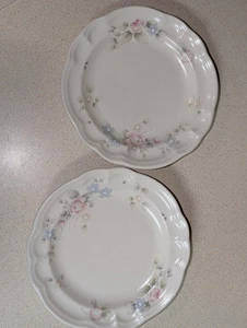 2er Set Pfaltzgraff Teerose 7,25" Salat/Brot Teller USA Vintage - Bild 1 von 8