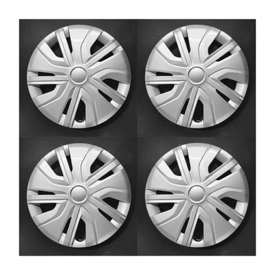 14-inch Silver Hubcaps Replica For 2017-2024 Mitsubishi Mirage (4-Piece) # 57597 Foto 1 de 4