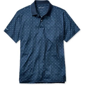Bonobos Men's Short Sleeve Palm Geo Print Performance Polo Shirt - NAVY XXL  - Picture 1 of 8