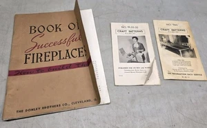 🔥 Successful Fireplaces & How to Build Them 1940 Donley Brothers 8th Ed + MORE - Picture 1 of 11