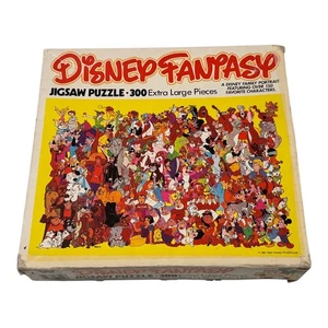 Disney Fantasy Figuren 300 extra große Teile Whitman 1981 Puzzle vollständig - Bild 1 von 3