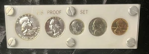 1955 P White Capital Proof Holder US Mint Silver 5 Coin Set. Gotta See FREE SHIP - Picture 1 of 13