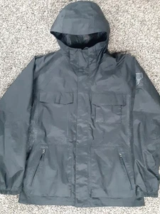 Herren Large Burton Ronin Snowboard/Ski durchgehender Reißverschluss Kapuze belüftet verstaubar Jacke schwarz - Bild 1 von 13