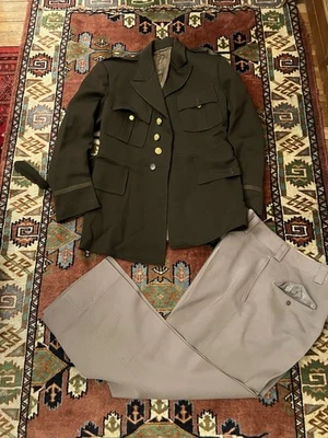 VTG EUC U.S. Marine Corps Dress Uniform Jacket Trousers Wool Eagle Globe Mens S - Image 1 of 4