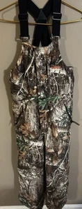 Youth Large Lincoln Outfitters Real Tree Camouflage Bib Hunting Overalls - Picture 1 of 10