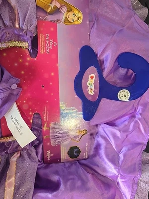 *NUEVO CON ETIQUETAS* Disfraz Niña Prestigio Princesa Disney Rapunzel Disfraz (Púrpura, M 7-8) Foto 1 de 4