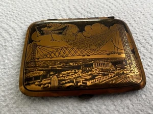 1934 Chicago World Fair Souvenir Zigarettenetui A Century of Progress !Antik! - Bild 1 von 7