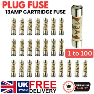 100x UK BS1362 13A Plug-Top Kartuschensicherungen - Großpackung Haushalt - Bild 1 von 11