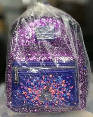 Mini Mochila Disney Land 30 Aniversario Lentejuelas Púrpura Nueva con Etiquetas Foto 1 de 4
