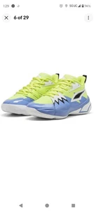 Puma Genetics Speckle Basketball Herren # 9 Electric Lime Sneaker 379905-02 NEU - Bild 1 von 7