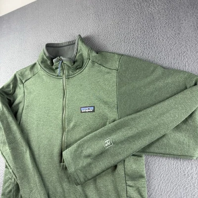 Пуловер женский Patagonia XL зеленый R1 повседневный 1/2 на молнии вырез туристический Gorpcore 40505 - Изображение 1 из 4