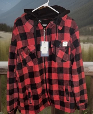 Chaqueta de franela forrada Sherpa Buffalo Outdoors talla múltiple L precio de venta sugerido por el fabricante (59,99 USD) Foto 1 de 4