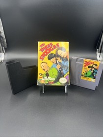 THE THREE STOOGES Nintendo NES Game With Box 100% Authentic!