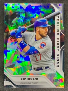 2020 Bowman Sterling KRIS BRYANT Cubs Signs Black Cracked Ice Refractor SP /10 - Bild 1 von 2