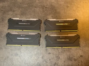 Corsair Vengeance RGB Pro DDR4 32GB Arbeitsspeicher Kit 4x8GB 3600MHz C18 Black - Bild 1 von 3